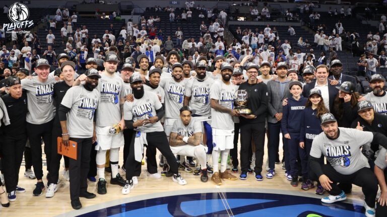 Mavs Set Up NBA Finals With Celtics After Thumping Wolves for Western Conference Title