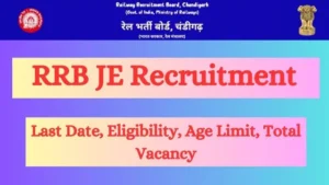 RRB JE Recruitment 2024